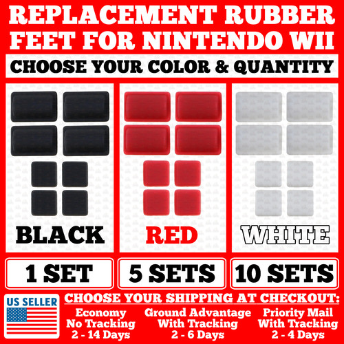 8pc set rubber feet - set,