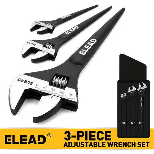 3pc adjustable spud wrench set - adjustable,
