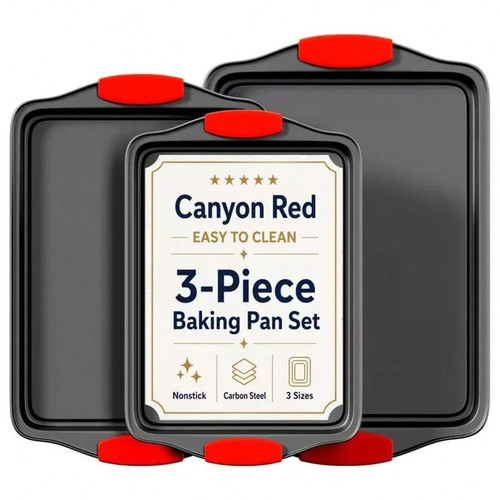 3pc nonstick baking sheet pan - baking,