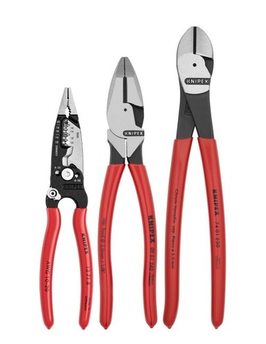 Knipex 3pc electrical set - knipex,