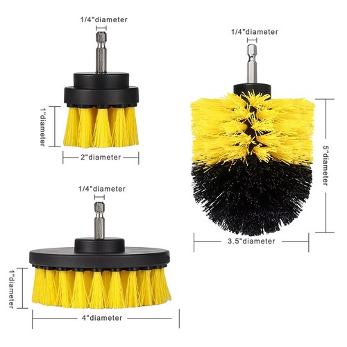 Drill brush set tile - brush, pc
